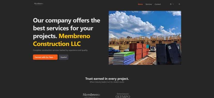 Membreno LLC — Corporate Website